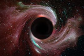 الثقوب السوداء، تبتلع كل شي كالثقوب، ولا تسمح للضوء بالخروج منها فهي سوداء